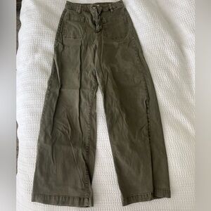 High waisted wide leg pants
